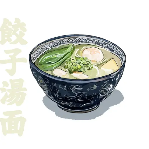 餃子湯面